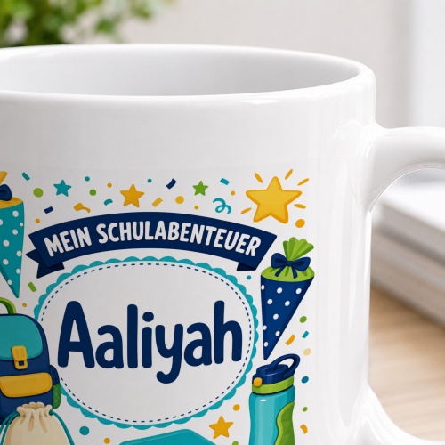 Tasse »Mein Schulabenteuer Aaliyah«