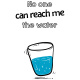Tasse »No one can reach me the water«