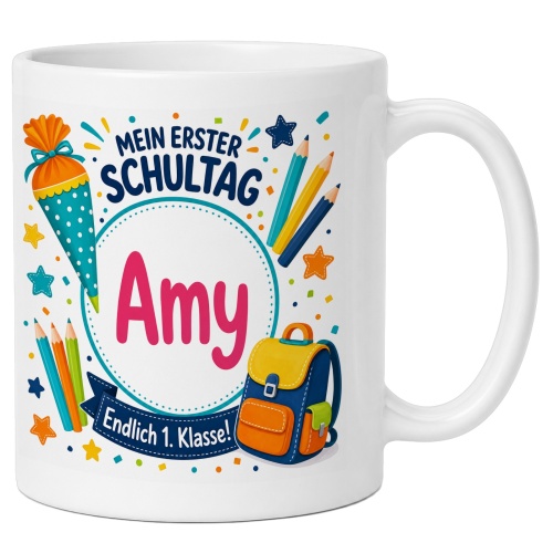 Tasse »Mein erster Schultag Amy Endlich 1....