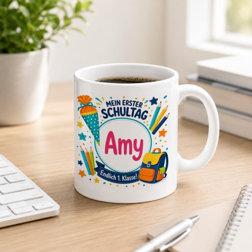 Tasse »Mein erster Schultag Amy Endlich 1....