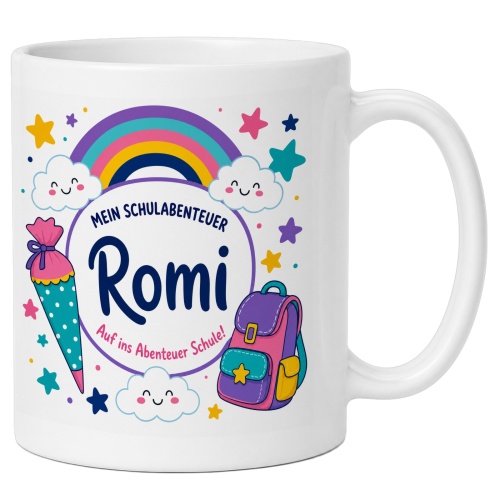 Tasse »Mein Schulabenteuer Romi Auf ins Abenteuer...