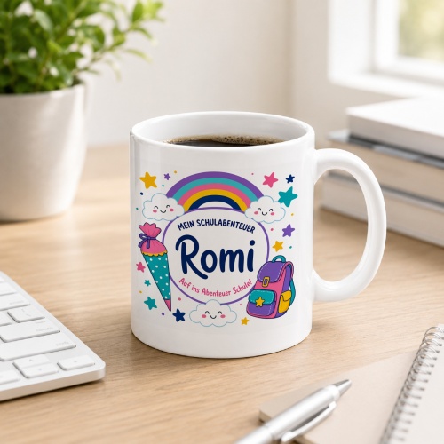 Tasse »Mein Schulabenteuer Romi Auf ins Abenteuer...