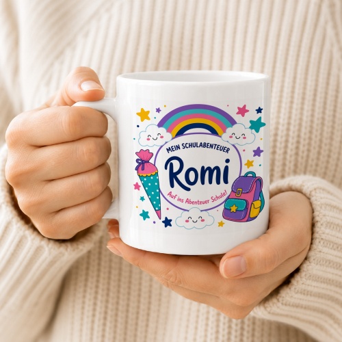 Tasse »Mein Schulabenteuer Romi Auf ins Abenteuer Schule!«