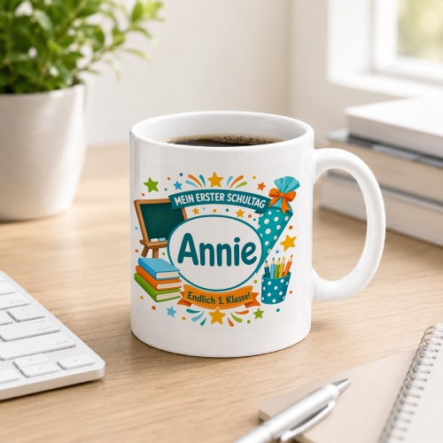 Tasse »Mein erster Schultag Annie Endlich 1....