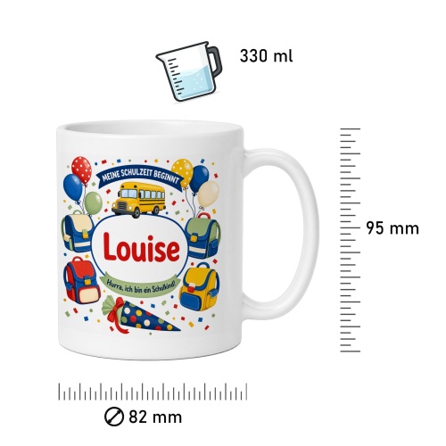 Tasse »Meine Schulzeit beginnt«