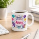 Tasse »Endlich Schulkind Amy Mein Abenteuer beginnt.«