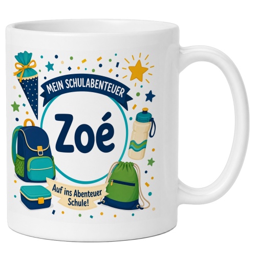 Tasse »Mein Schulabenteuer Zoe«