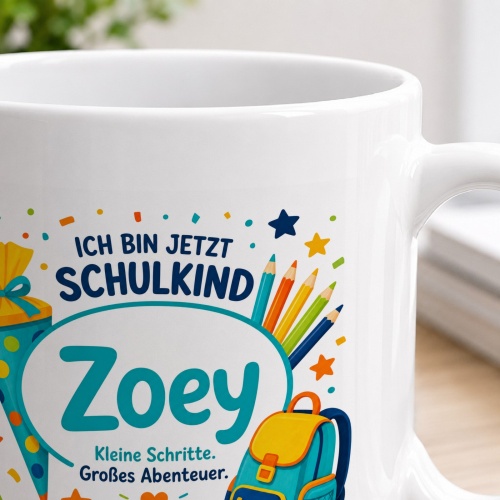 Tasse »Ich bin jetzt Schulkind Zoey«