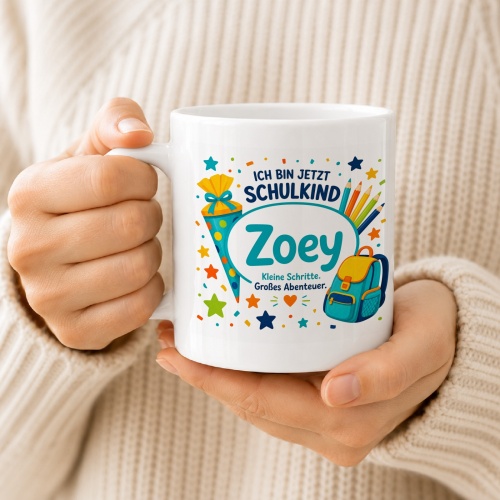 Tasse »Ich bin jetzt Schulkind Zoey«