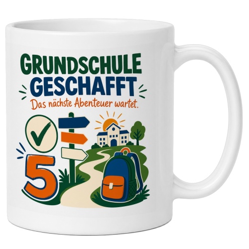 Tasse »Grundschule geschafft«