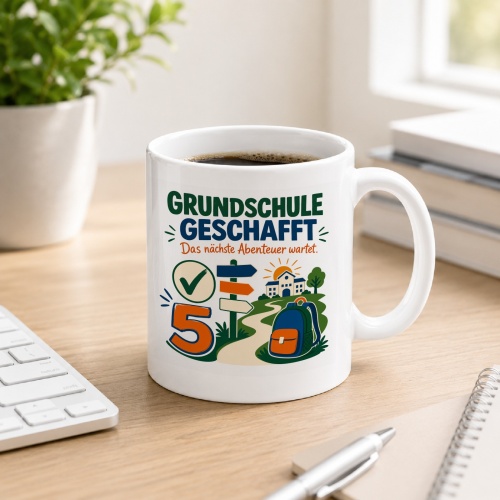 Tasse »Grundschule geschafft«