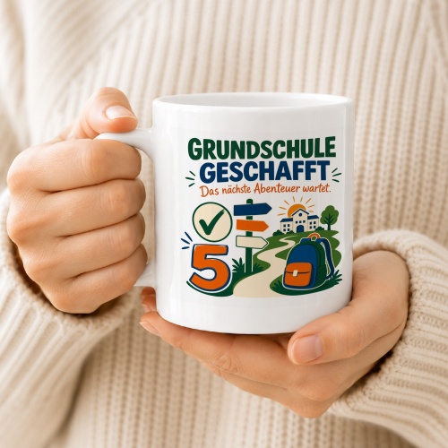 Tasse »Grundschule geschafft«