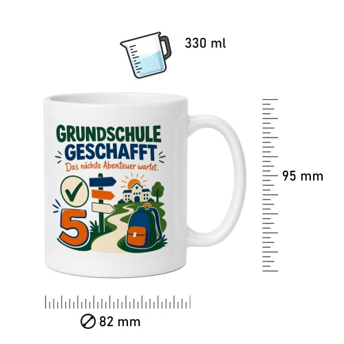 Tasse »Grundschule geschafft«