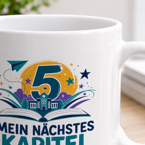 Tasse »Mein nächstes Kapitel beginnt in der 5. Klasse.«