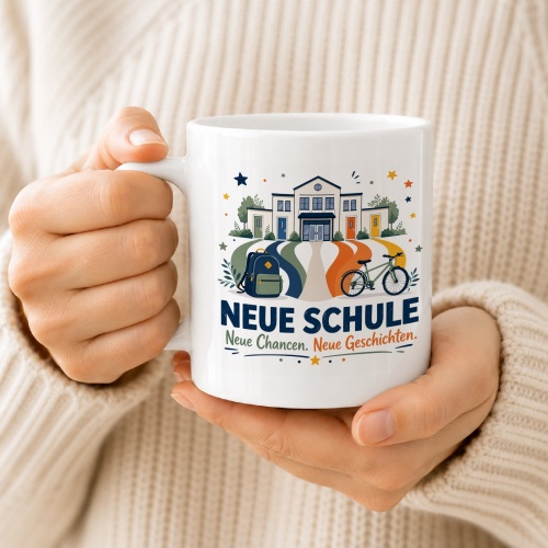 Tasse »Neue Schule Neue Chancen. Neue Geschichten.«