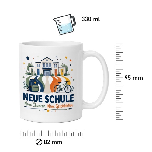 Tasse »Neue Schule Neue Chancen. Neue Geschichten.«