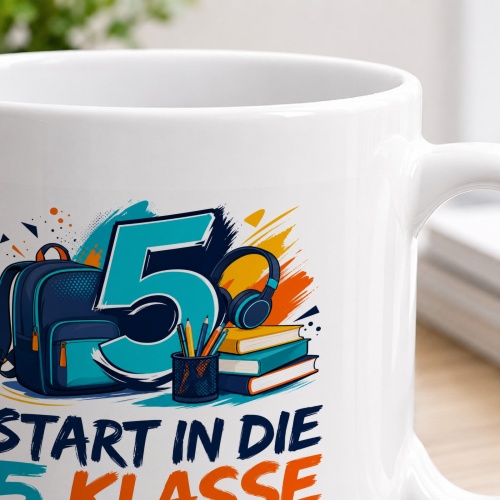Tasse »Start in die 5. Klasse Neue Schule. Neue Wege.«