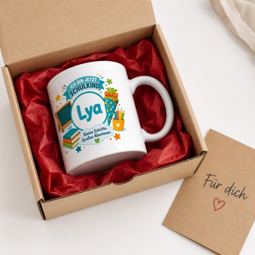 Tasse »Ich bin jetzt Schulkind Lya«