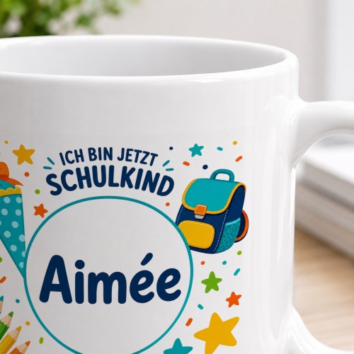 Tasse »Ich bin jetzt Schulkind Aimée«