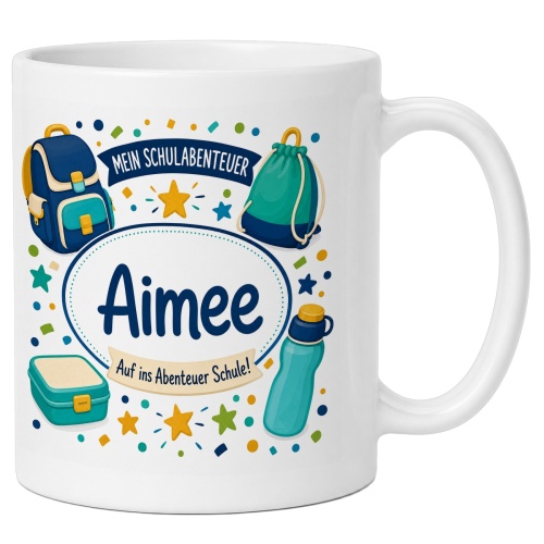 Tasse »Mein Schulabenteuer Aimee Auf ins Abenteuer...