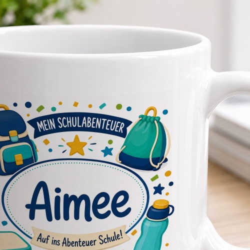 Tasse »Mein Schulabenteuer Aimee Auf ins Abenteuer Schule!«