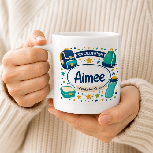 Tasse »Mein Schulabenteuer Aimee Auf ins Abenteuer Schule!«