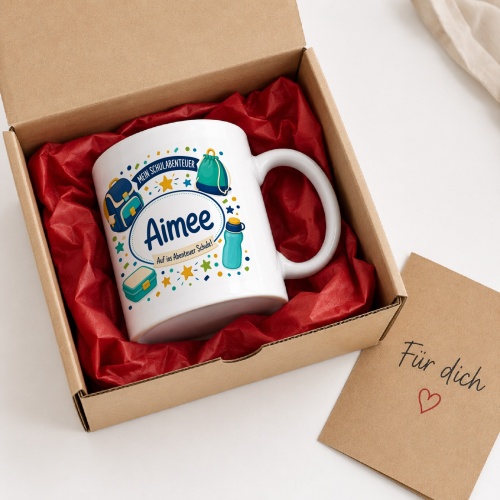 Tasse »Mein Schulabenteuer Aimee Auf ins Abenteuer Schule!«
