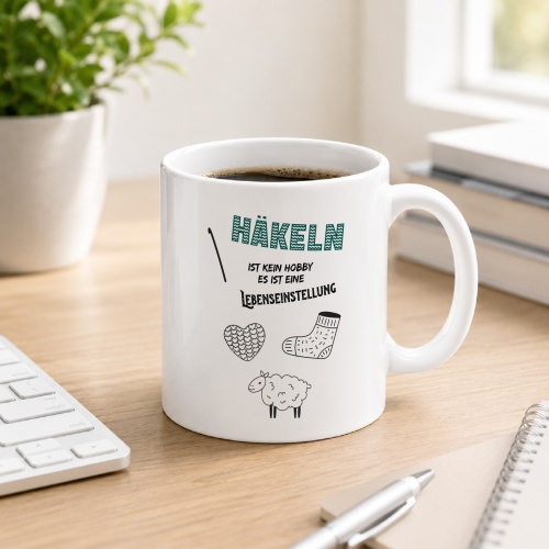 Tasse »Häkeln ist kein Hobby – es ist...
