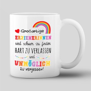 Tasse "für Erzieherinnen"
