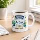 Tasse »Endlich Schulkind Arthur Mein Abenteuer beginnt.«