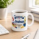 Tasse »Endlich Schulkind Joshua Mein Abenteuer beginnt.«