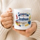 Tasse »Endlich Schulkind Joshua Mein Abenteuer beginnt.«