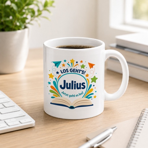 Tasse »Los gehts! Julius Jetzt geht es los!«
