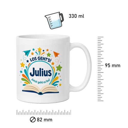 Tasse »Los gehts! Julius Jetzt geht es los!«