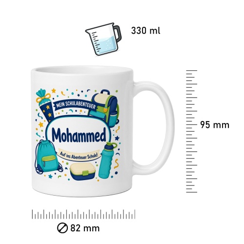 Tasse »Mein Schulabenteuer Mohammed«