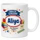 Tasse »Endlich Schulkind Aliya Mein Abenteuer beginnt.«