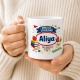 Tasse »Endlich Schulkind Aliya Mein Abenteuer beginnt.«