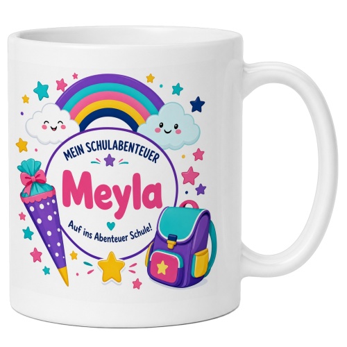 Tasse »Mein Schulabenteuer Meyla Auf ins Abenteuer...