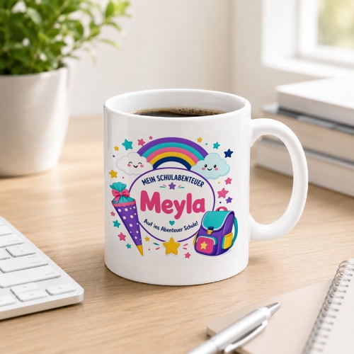 Tasse »Mein Schulabenteuer Meyla Auf ins Abenteuer...