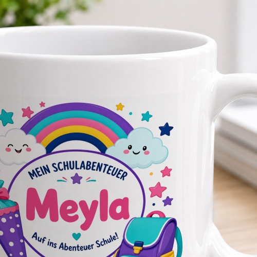 Tasse »Mein Schulabenteuer Meyla Auf ins Abenteuer Schule!«