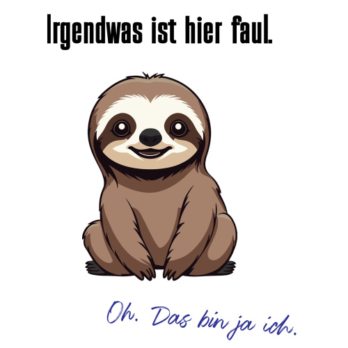 Tasse »Irgendwas ist hier faul. Oh. Das bin ja ich.«
