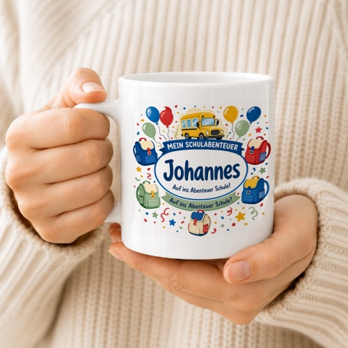Tasse »Mein Schulabenteuer Johannes«