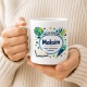 Tasse »Endlich Schulkind Maksim Mein Abenteuer beginnt.«