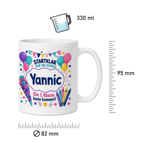 Tasse »Startklar für die Schule«
