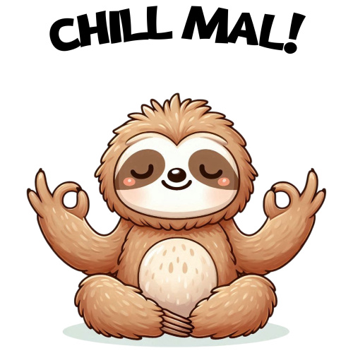 Tasse »Chill mal! Faultier-Motiv«