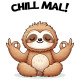 Tasse »Chill mal! Faultier-Motiv«