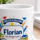Tasse »Endlich Schulkind Florian Mein Abenteuer beginnt.«