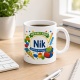Tasse »Auf in die 1. Klasse Nik Bereit für die 1. Klasse.«