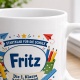 Tasse »Startklar für die Schule Fritz Die 1. Klasse kann kommen!«