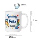 Tasse »Startklar für die Schule Fritz Die 1. Klasse kann kommen!«